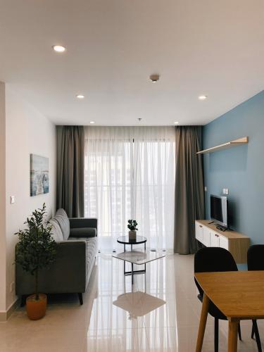 Phòng khách Vinhomes Grand Park Quận 9 Căn hộ Vinhomes Grand Park tầng cao, view phía Đông Nam.
