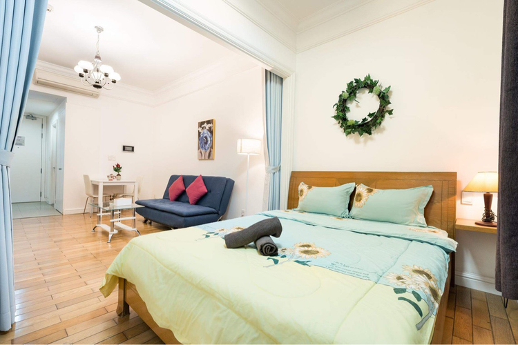 Studio The Manor, Quận Bình Thạnh Studio The Manor tầng 10 thiết kế sang trọng, đầy đủ nội thất.