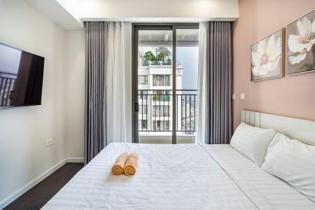 Phòng ngủ One Verandah Quận 2 Căn hộ One Verandah đầy đủ nội thất, view sông và thành phố.