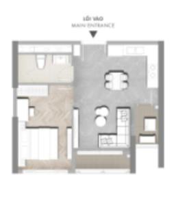 layout tháp B dự án Masteri Centre Point quận 9 Căn hộ Masteri Centre Point tầng cao, đón view thoáng mát.