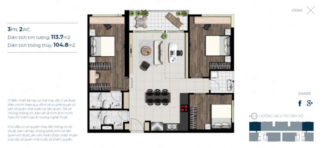 Layout Sky 89 An Gia Căn hộ Sky 89 An Gia tầng trung, nội thất cơ bản.