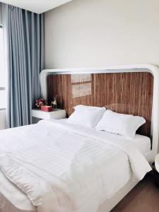 phòng ngủ căn hộ riviera point Căn hộ Riviera Point tầng cao, bàn giao đầy đủ nội thất.