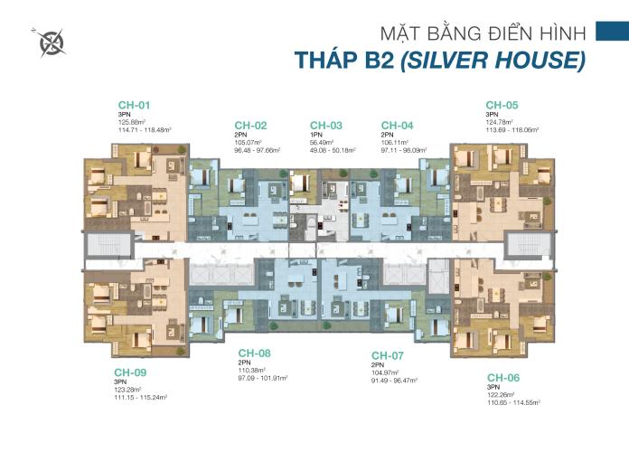 Sunwah Pearl - mat-bang-block-b1-silver-house