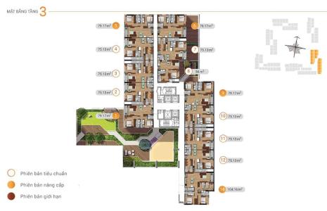 Layout Akari City, Bình Tân Căn hộ Akari City nội thất cơ bản, view thoáng mát.