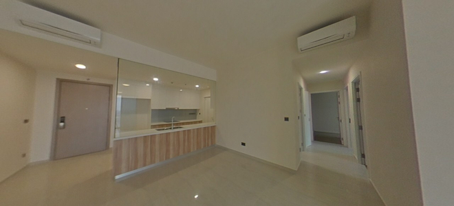 Căn hộ Q2 Thảo Điền, Quận 2 Căn hộ Q2 Thảo Điền tầng 16 diện tích 100.4m2, nội thất cơ bản.