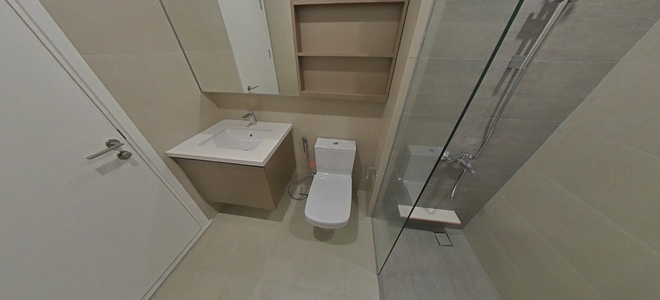 Căn hộ Q2 Thảo Điền, Quận 2 Căn hộ Q2 Thảo Điền tầng 21 thiết kế hiện đại, nội thất cơ bản.