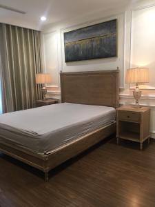 phòng ngủ căn hộ Vinhomes Central Park Căn hộ Vinhomes Central Park đầy đủ nội thất, tầng trung