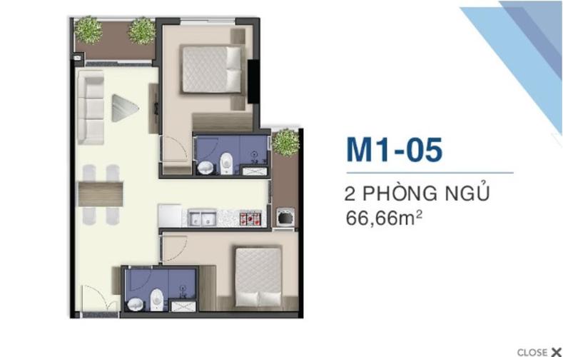 Phối cảnh căn hộ Q7 Saigon Riverside  Căn hộ Q7 Saigon Riverside tầng cao thoáng mát, nội thất cơ bản.
