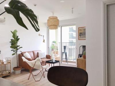 Phòng khách căn hộ VISTA VERDE Căn hộ Vista Verde 2PN, tầng thấp, diện tích 75m2, đầy đủ nội thất