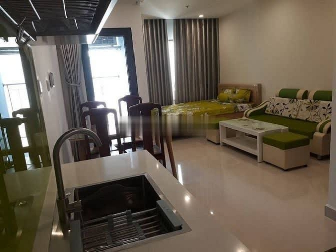 Căn hộ Vinhomes Grand Park, Quận 9 Studio Vinhomes Grand Park tầng 35 thiết kế 1 phòng ngủ không vách ngăn.