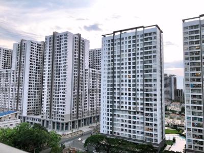 View căn hộ Sunrise Riverside Căn hộ Sunrise Riverside tầng 18, nội thất cơ bản.