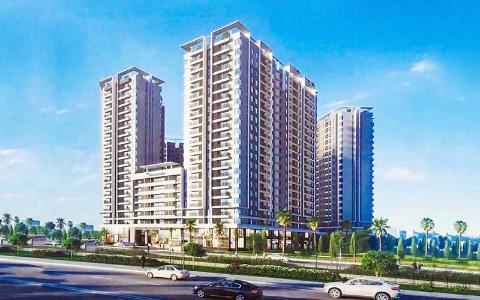 Safira Khang Điền, Quận 9 Căn hộ Safira Khang Điền tầng trung, hướng Đông Nam hồ bơi.