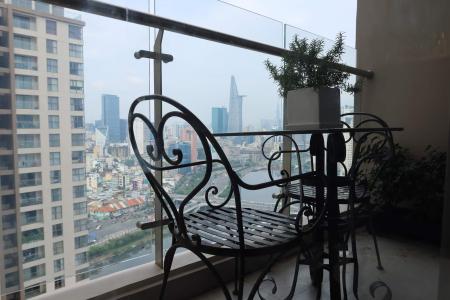 Ban công Masteri Millennium, Quận 4 Căn hộ Masteri Millennium Tầng Trung View thành phố