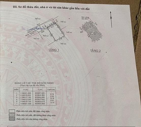 Nhà Bình Thạnh Nhà phố hướng Tây Bắc hẻm xe hơi, sổ hồng sang tên nhanh chóng.