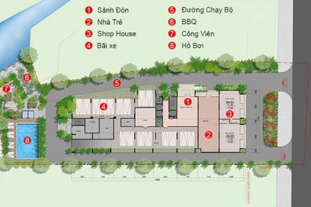 Layout West Intela, Quận 8 Căn hộ West Intela tầng trung, bàn giao nội thất cơ bản.