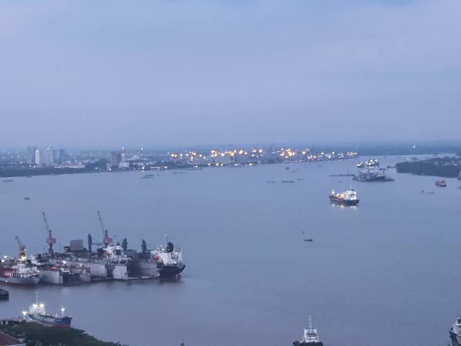 View căn hộ River Panorama, Quận 7 Căn hộ River Panorama tầng 30 view sông thoáng mát, không có nội thất.