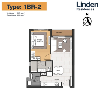 Layout căn hộ Empire City, Quận 2 Căn hộ Empire City view đón gió và ngập tràn ánh sáng.