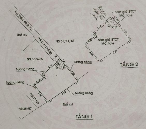 mat_bang_san Nhà phố hẻm Trần Đình Xu, trung tâm quận 1. 